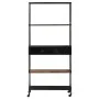 Rough mango wood and iron shelf 80x35x180 cm by vidaXL, Bookcases and shelves - Ref: Foro24-323734, Price: 144,82 €, Discount: %