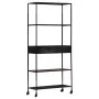 Rough mango wood and iron shelf 80x35x180 cm by vidaXL, Bookcases and shelves - Ref: Foro24-323734, Price: 144,82 €, Discount: %