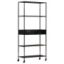 Rough mango wood and iron shelf 80x35x180 cm by vidaXL, Bookcases and shelves - Ref: Foro24-323734, Price: 144,82 €, Discount: %