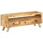 Solid mango wood TV cabinet 110x30x40 cm by vidaXL, TV Furniture - Ref: Foro24-337064, Price: 258,83 €, Discount: %