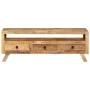 Solid mango wood TV cabinet 110x30x40 cm by vidaXL, TV Furniture - Ref: Foro24-337064, Price: 258,83 €, Discount: %