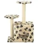 Cat scratching post with sisal post 60 cm beige prints by vidaXL, Cat furniture - Ref: Foro24-170520, Price: 34,41 €, Discoun...