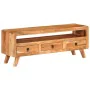 Solid acacia wood TV cabinet 110x30x40 cm by vidaXL, TV Furniture - Ref: Foro24-337065, Price: 177,04 €, Discount: %
