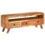 Solid acacia wood TV cabinet 110x30x40 cm by vidaXL, TV Furniture - Ref: Foro24-337065, Price: 177,04 €, Discount: %