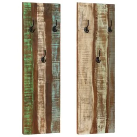 Wall coat racks 2 pcs recycled solid wood 36x3x110 cm by vidaXL, Hat and coat racks - Ref: Foro24-337067, Price: 88,05 €, Dis...