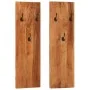 Wandgarderoben 2 Stk. massives Akazienholz 36x3x110 cm von vidaXL, Hut- und Garderobenständer - Ref: Foro24-337068, Preis: 98...