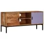 Solid acacia wood TV cabinet honey brown and gray 110x30x50 cm by vidaXL, TV Furniture - Ref: Foro24-337076, Price: 122,13 €,...