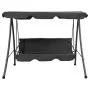 Rocking garden bench and anthracite steel canopy 192x118x175 cm by vidaXL, Garden rockers - Ref: Foro24-45072, Price: 208,27 ...