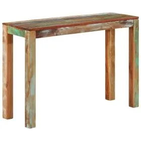 Mesa consola de madera maciza reciclada 110x35x76 cm de vidaXL, Mesas auxiliares - Ref: Foro24-337271, Precio: 122,32 €, Desc...
