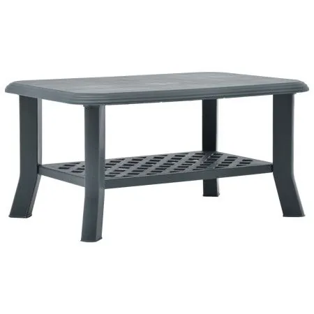 Mesa de centro de plástico verde 90x60x46 cm de vidaXL, Mesas de centro - Ref: Foro24-48794, Precio: 64,64 €, Descuento: %