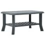 Mesa de centro de plástico verde 90x60x46 cm de vidaXL, Mesas de centro - Ref: Foro24-48794, Precio: 64,64 €, Descuento: %