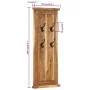 Coat racks, 2 units, solid acacia wood, 38x100 cm by vidaXL, Hat and coat racks - Ref: Foro24-337854, Price: 121,02 €, Discou...