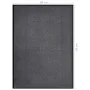 Anthrazitgrau gestreifte Fußmatte 60x80 cm von vidaXL, Fußmatten - Ref: Foro24-331593, Preis: 27,36 €, Rabatt: %