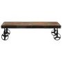 Couchtisch mit Rollen aus massivem Recyclingholz 100x60x26 cm von vidaXL, Couchtisch - Ref: Foro24-338016, Preis: 113,76 €, R...