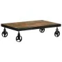 Couchtisch mit Rollen aus massivem Recyclingholz 100x60x26 cm von vidaXL, Couchtisch - Ref: Foro24-338016, Preis: 113,76 €, R...
