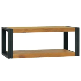 Solid teak wood bathroom cabinet 90x45x35 cm by vidaXL, Lockers and storage cabinets - Ref: Foro24-338231, Price: 85,68 €, Di...