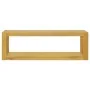Armario de baño de pared madera maciza de teca 110x45x35 cm de vidaXL, Taquillas y armarios de almacenamiento - Ref: Foro24-3...