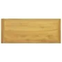 Wandmontierter Badezimmerschrank aus massivem Teakholz, 110 x 45 x 35 cm von vidaXL, Schließfächer und Lagerschränke - Ref: F...