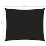 Rectangular sail awning black Oxford fabric 4x5 m by vidaXL, Umbrellas - Ref: Foro24-135766, Price: 64,92 €, Discount: %