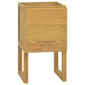 Solid teak wood bathroom cabinet 45x45x75 cm by vidaXL, Lockers and storage cabinets - Ref: Foro24-338246, Price: 86,83 €, Di...