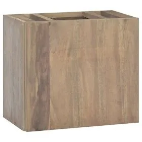 Wand-Badezimmerschrank aus massivem Teakholz, 45 x 30 x 40 cm von vidaXL, Schließfächer und Lagerschränke - Ref: Foro24-33825...
