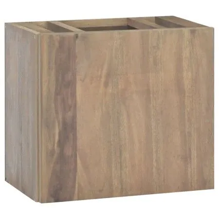 Wand-Badezimmerschrank aus massivem Teakholz, 45 x 30 x 40 cm von vidaXL, Schließfächer und Lagerschränke - Ref: Foro24-33825...