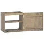 Wand-Badezimmerschrank aus massivem Teakholz, 45 x 30 x 40 cm von vidaXL, Schließfächer und Lagerschränke - Ref: Foro24-33825...