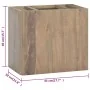 Wand-Badezimmerschrank aus massivem Teakholz, 45 x 30 x 40 cm von vidaXL, Schließfächer und Lagerschränke - Ref: Foro24-33825...