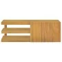 Wand-Badezimmerschrank aus massivem Teakholz 90x40x30 cm von vidaXL, Schließfächer und Lagerschränke - Ref: Foro24-338256, Pr...