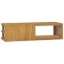 Wand-Badezimmerschrank aus massivem Teakholz, 110 x 40 x 30 cm von vidaXL, Schließfächer und Lagerschränke - Ref: Foro24-3382...