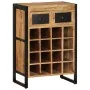 Weinregal für 16 Flaschen aus massivem Mangoholz von vidaXL, Weinregale - Ref: Foro24-338464, Preis: 269,96 €, Rabatt: %