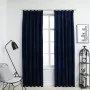 Blackout curtains hooks 2 pcs dark blue velvet 140x175cm by vidaXL, Curtains and curtains - Ref: Foro24-134532, Price: 39,98 ...