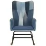 Denim blue patchwork canvas rocking chair by vidaXL, Rocking chairs - Ref: Foro24-339688, Price: 108,36 €, Discount: %