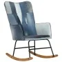 Denim blue patchwork canvas rocking chair by vidaXL, Rocking chairs - Ref: Foro24-339688, Price: 108,36 €, Discount: %