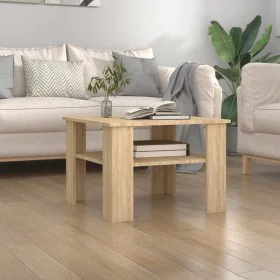 Sonoma oak plywood coffee table 60x60x42 cm by vidaXL, Coffee table - Ref: Foro24-800210, Price: 46,15 €, Discount: %