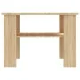 Mesa de centro madera contrachapada roble Sonoma 60x60x42 cm de vidaXL, Mesas de centro - Ref: Foro24-800210, Precio: 46,88 €...