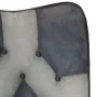 Genuine Leather and Gray Canvas Rocking Chair by vidaXL, Rocking chairs - Ref: Foro24-339693, Price: 100,31 €, Discount: %