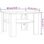 Mesa de centro madera contrachapada roble Sonoma 60x60x42 cm de vidaXL, Mesas de centro - Ref: Foro24-800210, Precio: 46,88 €...