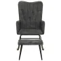 Vintage black canvas rocking chair with footrest stool by vidaXL, Rocking chairs - Ref: Foro24-339702, Price: 125,15 €, Disco...