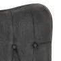 Mecedora con taburete reposapiés lona negro vintage de vidaXL, Mecedoras - Ref: Foro24-339702, Precio: 126,05 €, Descuento: %