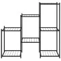 Soporte para flores de hierro negro 83x25x80 cm de vidaXL, Soportes para macetas - Ref: Foro24-343129, Precio: 53,78 €, Descu...