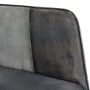 Schaukelstuhl mit Hocker aus echtem Leder und grauem Canvas von vidaXL, Schaukelstühle - Ref: Foro24-339709, Preis: 128,67 €,...