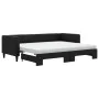 Trundle sofa bed with black fabric mattress 80x200 cm by vidaXL, Beds and slatted bases - Ref: Foro24-3196593, Price: 417,24 ...