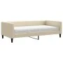 Sofa bed with cream fabric mattress 100x200 cm by vidaXL, Beds and slatted bases - Ref: Foro24-3196569, Price: 370,88 €, Disc...
