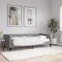 Sofa bed with light gray fabric mattress 90x200 cm by vidaXL, Beds and slatted bases - Ref: Foro24-3196560, Price: 329,07 €, ...