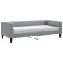 Sofa bed with light gray fabric mattress 90x200 cm by vidaXL, Beds and slatted bases - Ref: Foro24-3196560, Price: 329,07 €, ...