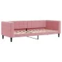 Sofa bed with pink velvet mattress 80x200 cm by vidaXL, Beds and slatted bases - Ref: Foro24-3196663, Price: 311,60 €, Discou...