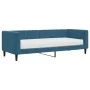 Sofa bed with blue velvet mattress 80x200 cm by vidaXL, Beds and slatted bases - Ref: Foro24-3196659, Price: 342,26 €, Discou...