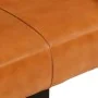 Schwarz-braune Bank aus echtem Ziegenleder, 110 cm von vidaXL, Ess- und Küchenbänke - Ref: Foro24-342210, Preis: 163,59 €, Ra...