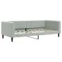 Trundle sofa bed with light gray velvet mattress 90x190 cm by vidaXL, Beds and slatted bases - Ref: Foro24-3196728, Price: 40...